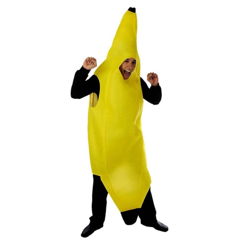 κοστούμι μάσκα καρναβαλιού μπανάνα