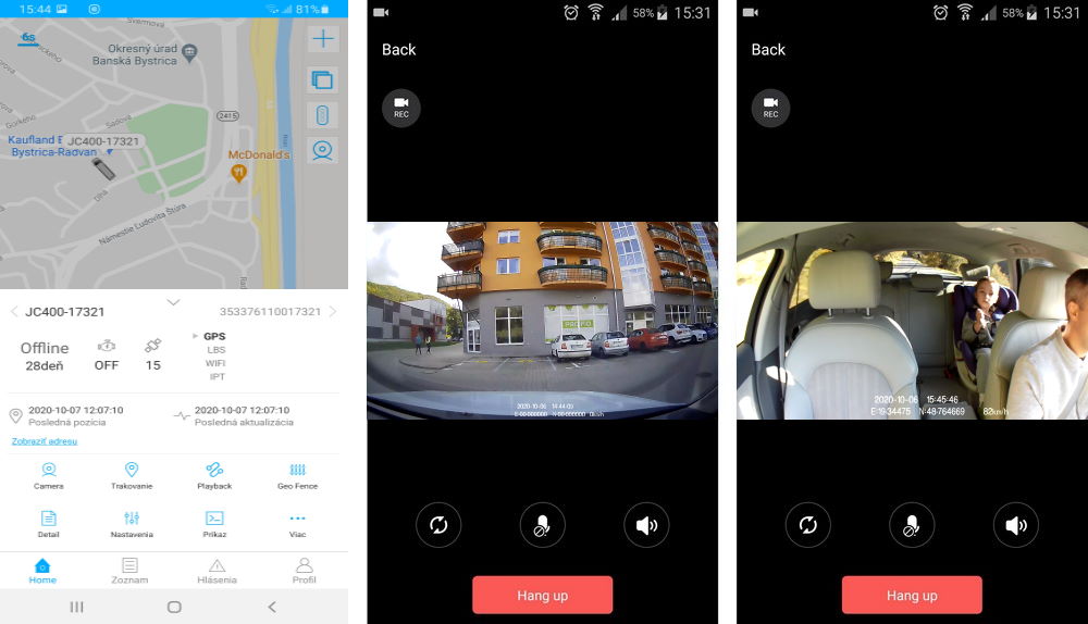 app επαγγελματική κάμερα αυτοκινήτου x5 με GPS και ζωντανή μετάδοση