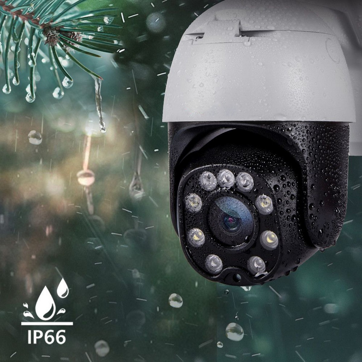 αδιάβροχη περιστρεφόμενη κάμερα κλίσης IP66