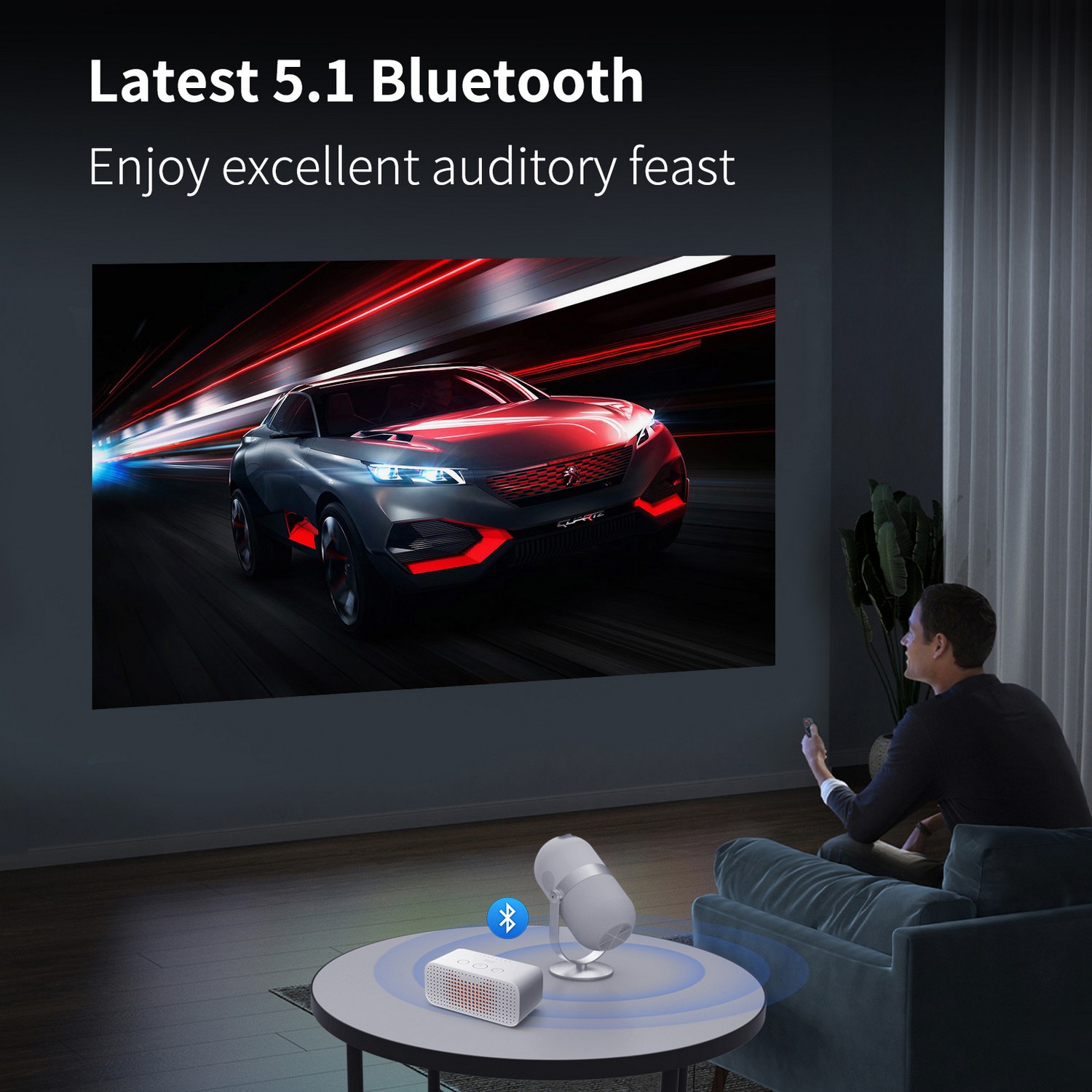 bluetooth wifi βιντεοπροβολέας μίνι 4k φορητός