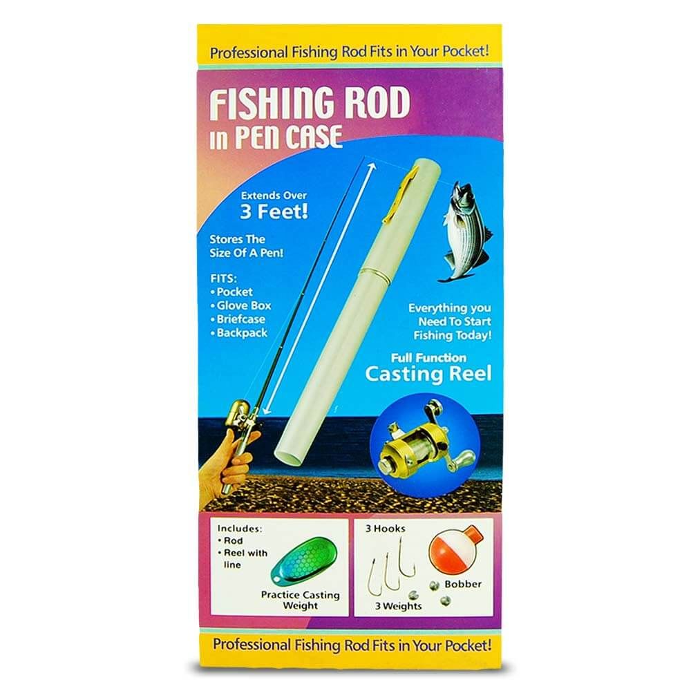 Μίνι στυλό καλάμι για ψάρεμα με μπομπίνα σε στυλό - τηλεσκοπικό έως 1 μέτρο
