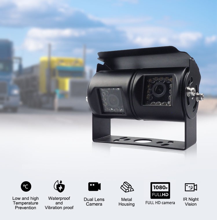 Υψηλής ποιότητας διπλή κάμερα για μηχανές μεταφοράς, φορτίου ή εργασίας