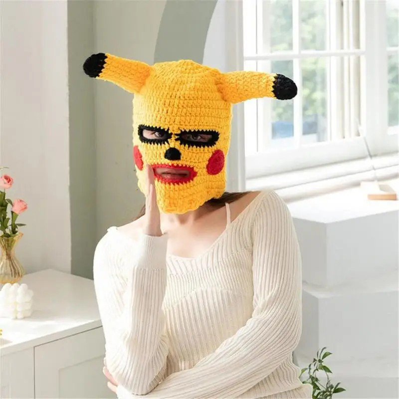 Pikachu μάσκα προσώπου μάσκα με αυτιά