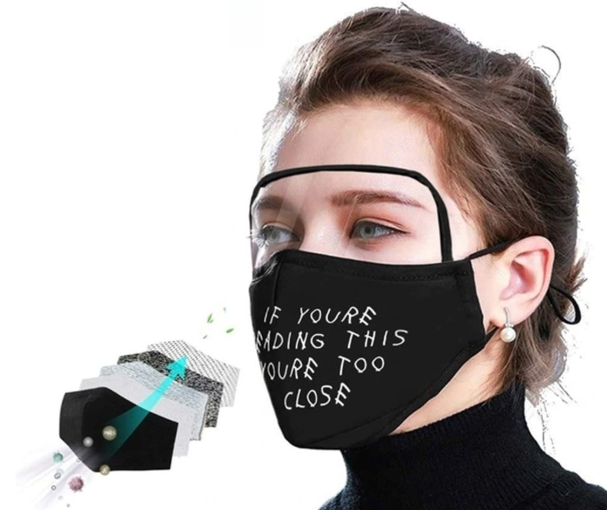 προστατευτική μάσκα στο πρόσωπο + ασπίδα