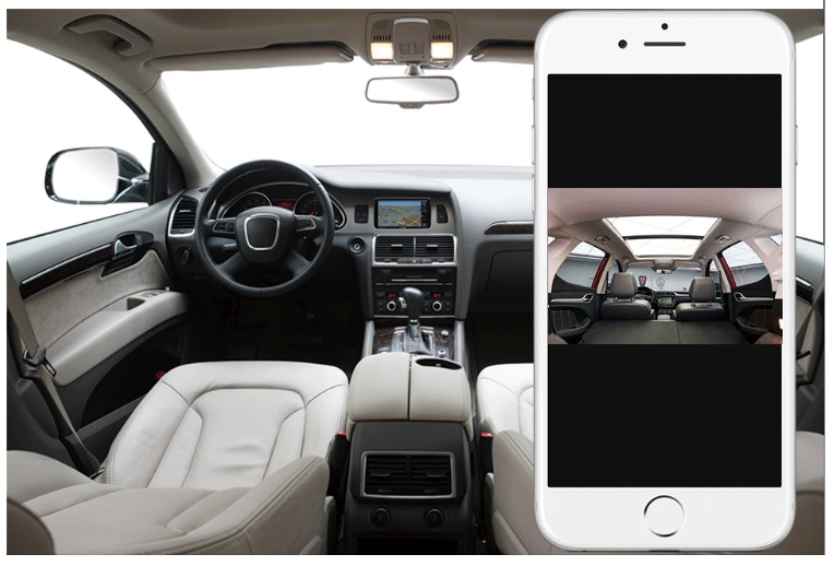 Ζωντανή προβολή κάμερας αυτοκινήτου profio x7 στην εφαρμογή smartphone - dash cam