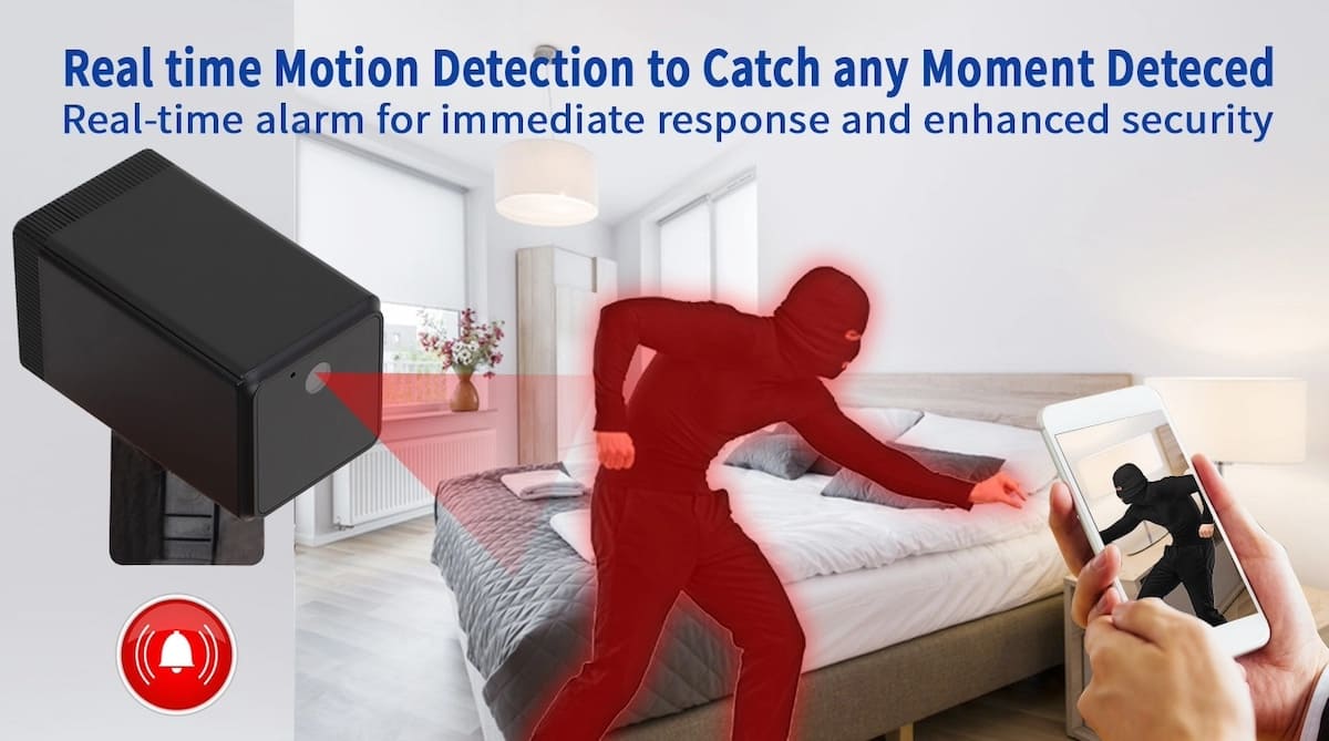 κάμερα ασφαλείας κατάσκοπος ανίχνευσης κίνησης για διαμέρισμα στο σπίτι