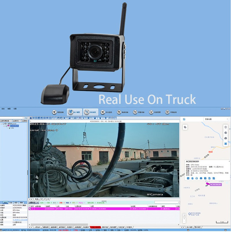 Κάμερα 4G για sim μέσω Διαδικτύου παρακολούθηση φορτηγού φορτηγού αυτοκινήτου