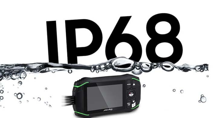 Προστασία IP68 - αδιάβροχη + ανθεκτική στη σκόνη κάμερα σε μοτοσικλέτα