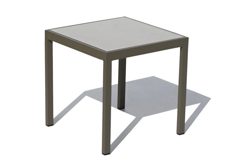 Μικρό εύχρηστο τραπέζι βεράντας από αλουμίνιο Luxurio Damian μινιμαλιστικό σχέδιο