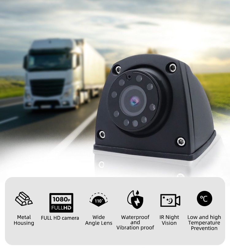 πλαϊνή κάμερα αυτοκινήτου FULL HD AHD + IR νυχτερινή όραση και IP69K