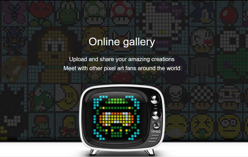 tivoo ηχείο pixel art online γκαλερί