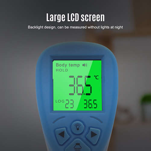 θερμόμετρο χωρίς επαφή με οθόνη LCD