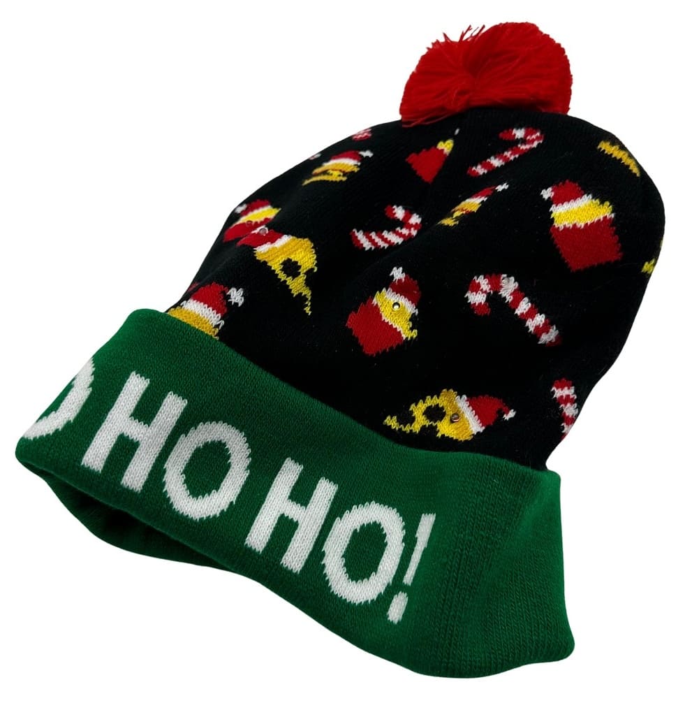 Χριστουγεννιάτικο καπέλο LED λάμπει χειμωνιάτικη ζεστασιά πλεκτό