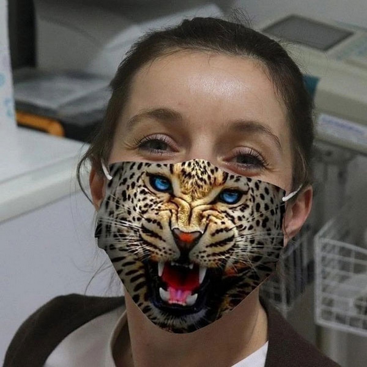 λεοπάρδαλη μάσκα προσώπου