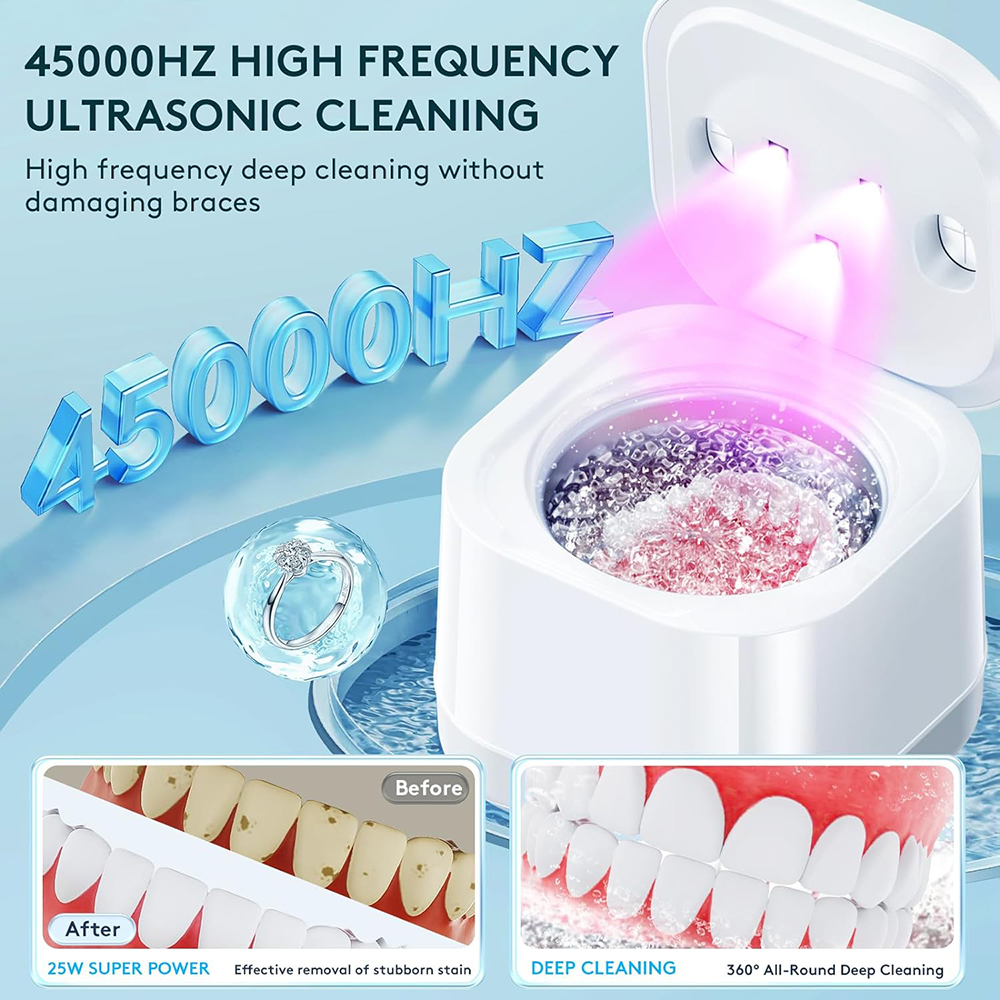 Καθαριστικό οδοντοστοιχιών - καθαρισμός βουρτσών, συσκευές καθαριστικό ηχητικού συγκρατητή