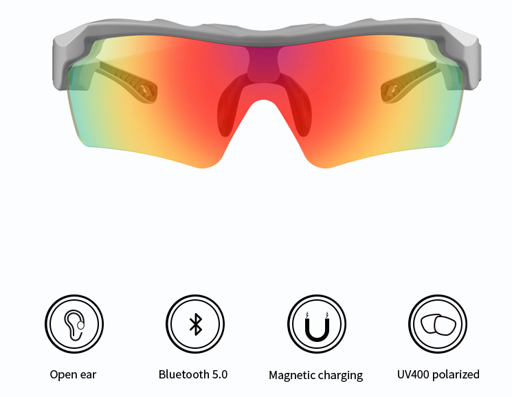 Έξυπνα γυαλιά ποδηλάτου για σπορ με υποστήριξη bluetooth