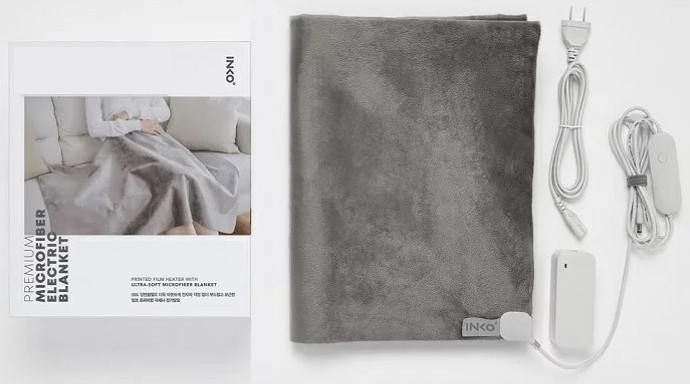 inko θερμαινόμενη κουβέρτα - τροφοδοτείται από usb