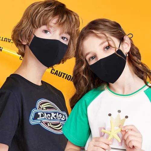 μαύρη προστατευτική μάσκα για παιδιά
