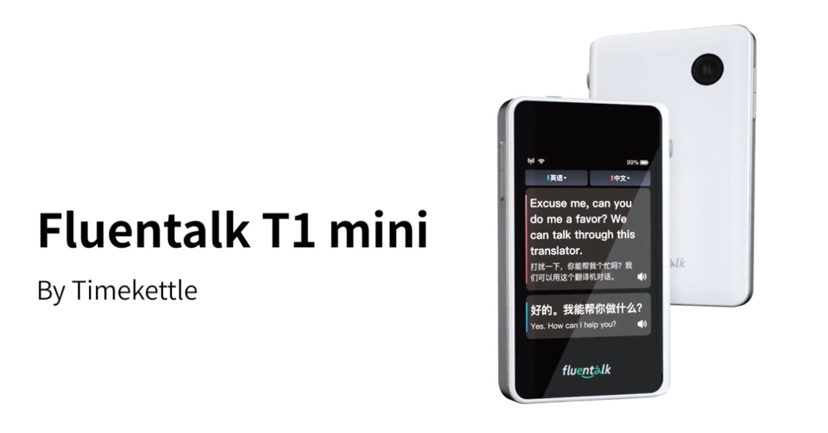 Fluentalk T1 mini Timekettle - φορητός ταξιδιωτικός μεταφραστής
