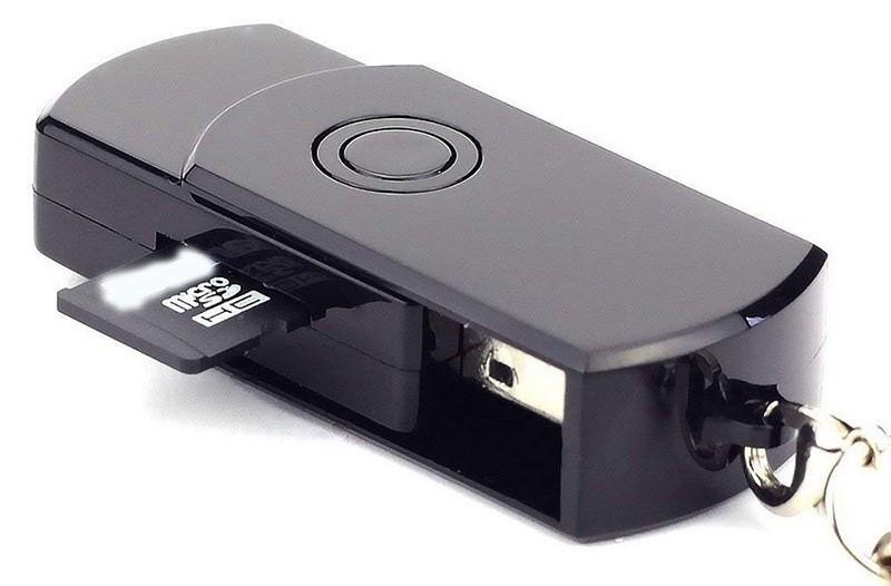 Κάμερα κρυφού κατασκοπευτικού κλειδιού USB με υποστήριξη κάρτας SD/TF έως 32 GB