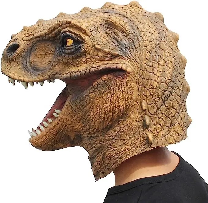 Halloween μάσκα σιλικόνης δεινόσαυρος t rex μάσκα κεφαλιού δεινοσαύρων