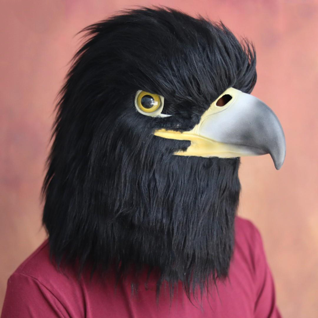 Μαύρο αμερικάνικο αετό μάσκα προσώπου Απόκριες