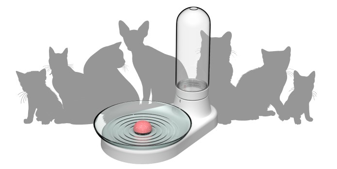 δοχείο νερού για γάτα - δίσκος αυτόματο