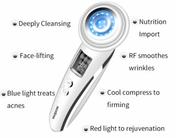 συσκευή για την αναζωογόνηση του δέρματος βάσει RF και LED Light
