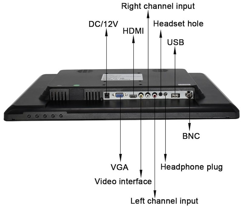 Οθόνη LCD 19 ιντσών με κάμερα ανάλυσης 1440 x 900 px bnc