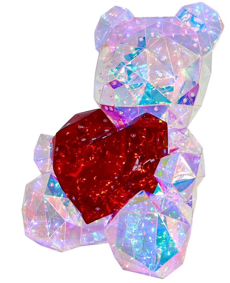 Light up teddy - Λάμψη φωτισμού 3D αρκουδάκι